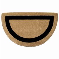 Heavy Duty Coir Mat with Black Single Picture Frame Blue 22" × 36" Half Round NH-O2088